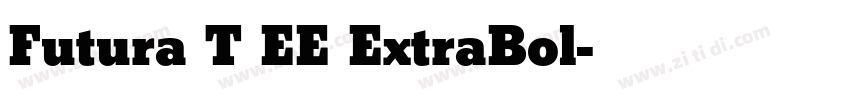 Futura T EE ExtraBol字体转换